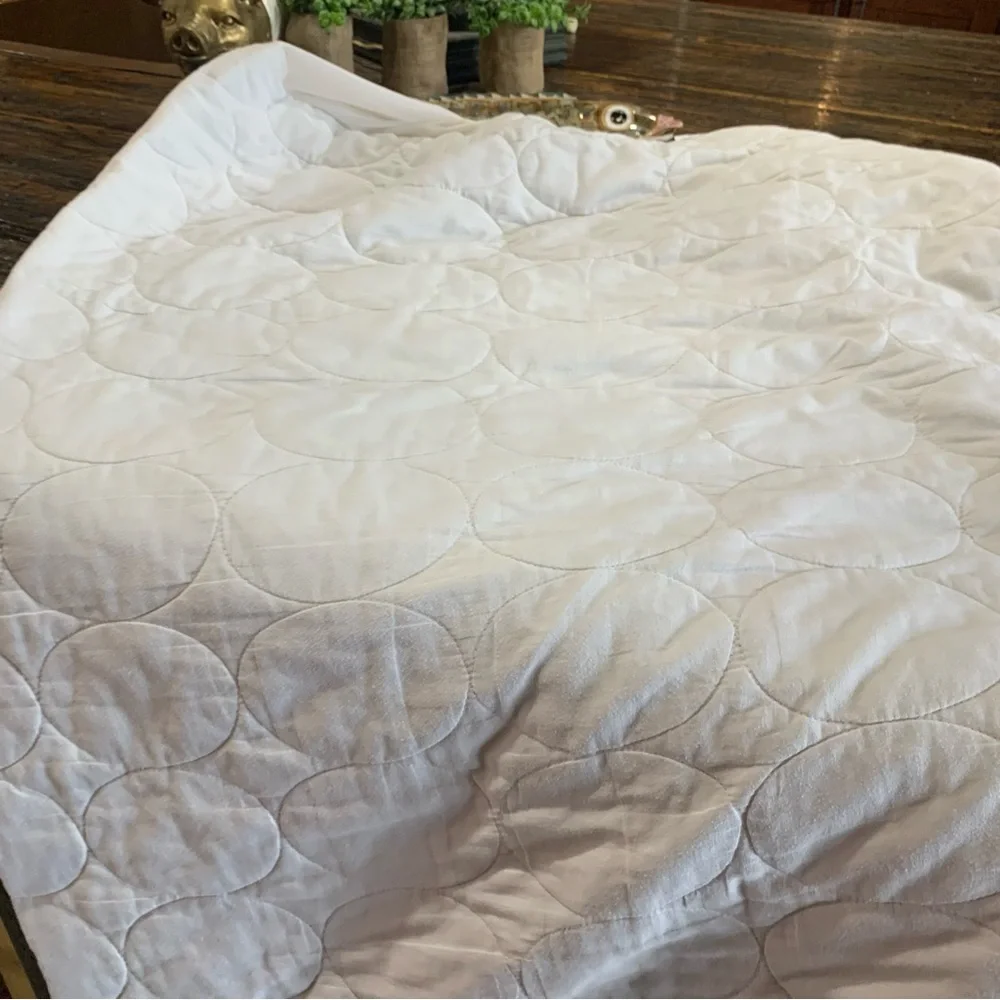 Target brand white Cal King Mattress Protector with elastic anti slip